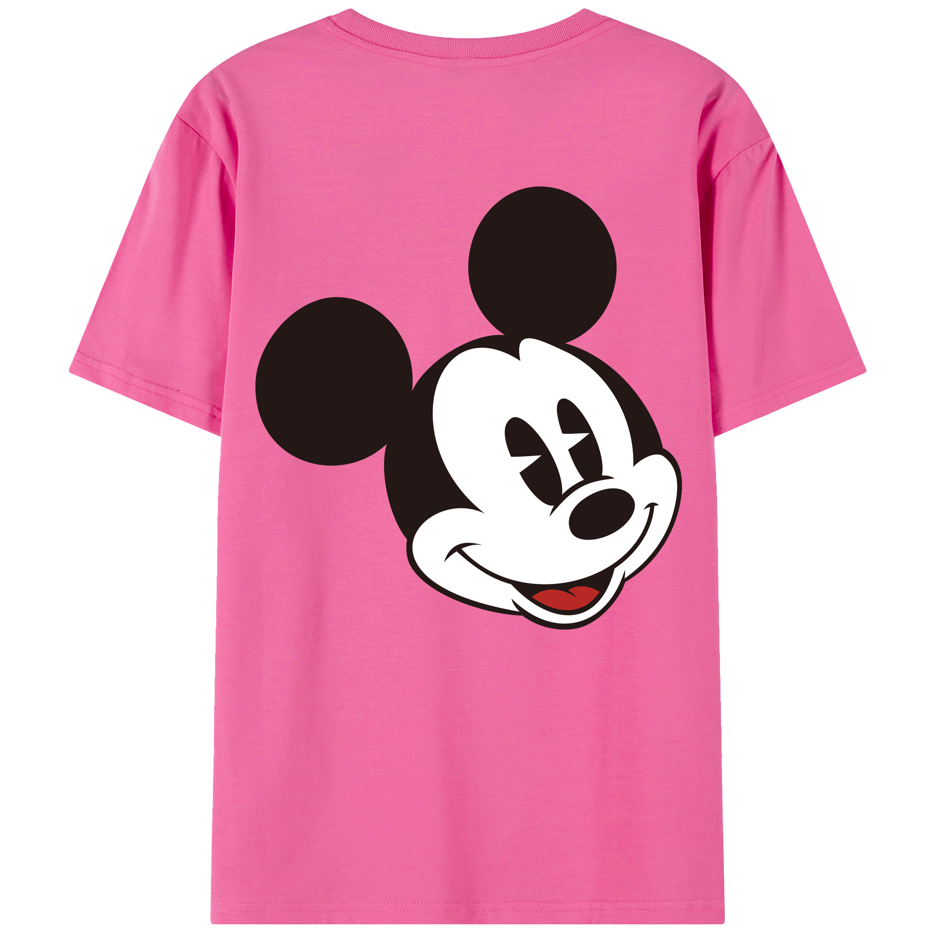 （画像用） ミッキーマウス Mickey Mouse レディース半袖Tシャツ(バックプリント)